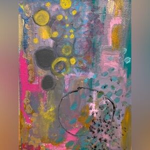 Abstract Multicolor Canvas Art